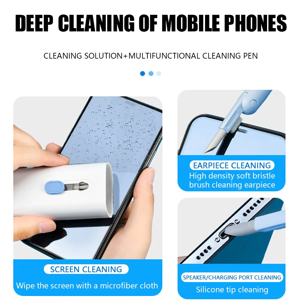 7-In-1 Cleaning Kit for Keyboard Earphone Screen Cleaner Brush, Household Cleaning Tools for Airpods Phone Keycaps Cleaning Kit