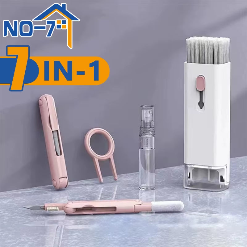 7-In-1 Cleaning Kit for Keyboard Earphone Screen Cleaner Brush, Household Cleaning Tools for Airpods Phone Keycaps Cleaning Kit