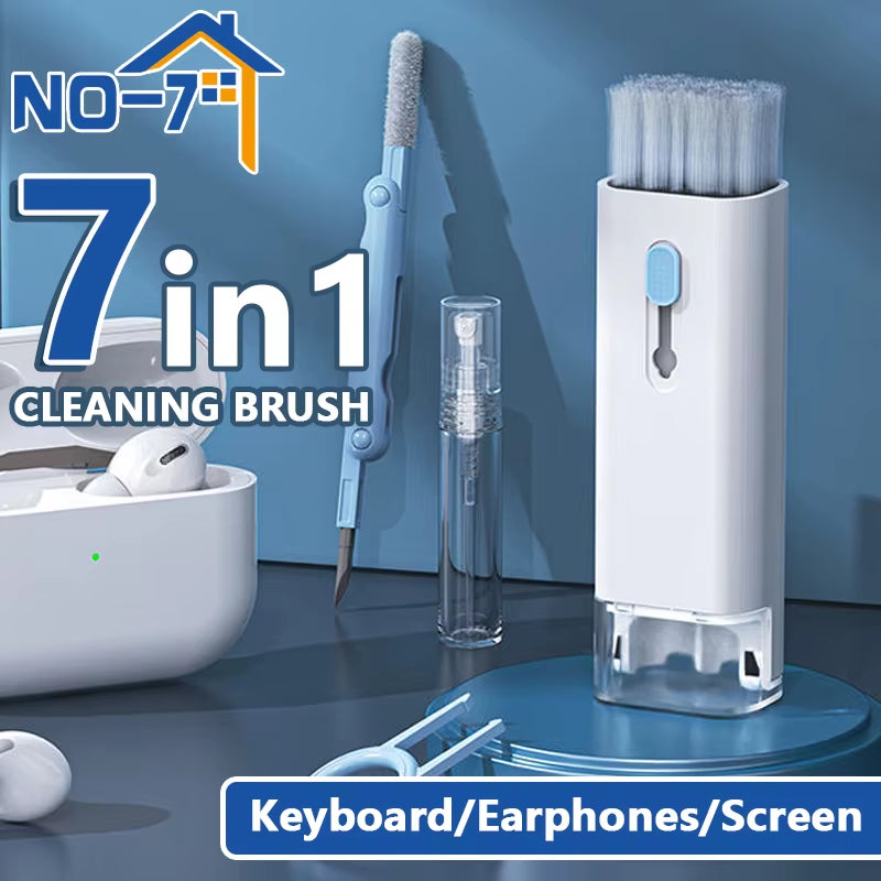 7-In-1 Cleaning Kit for Keyboard Earphone Screen Cleaner Brush, Household Cleaning Tools for Airpods Phone Keycaps Cleaning Kit
